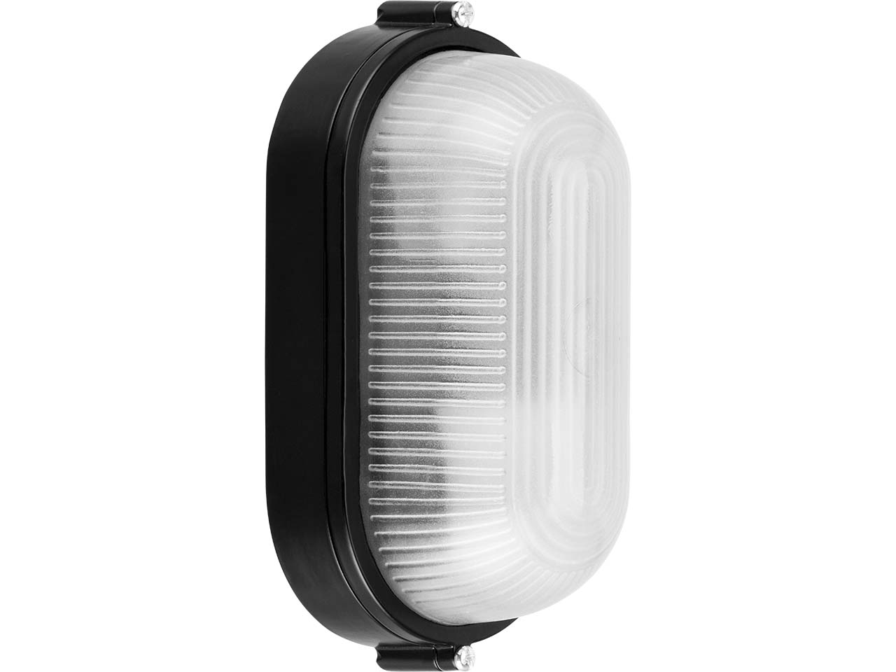 REV LED-Oval-Feuchtraumleuchte "Lumi Globe" Aluminium, max. 60 W, schwarz