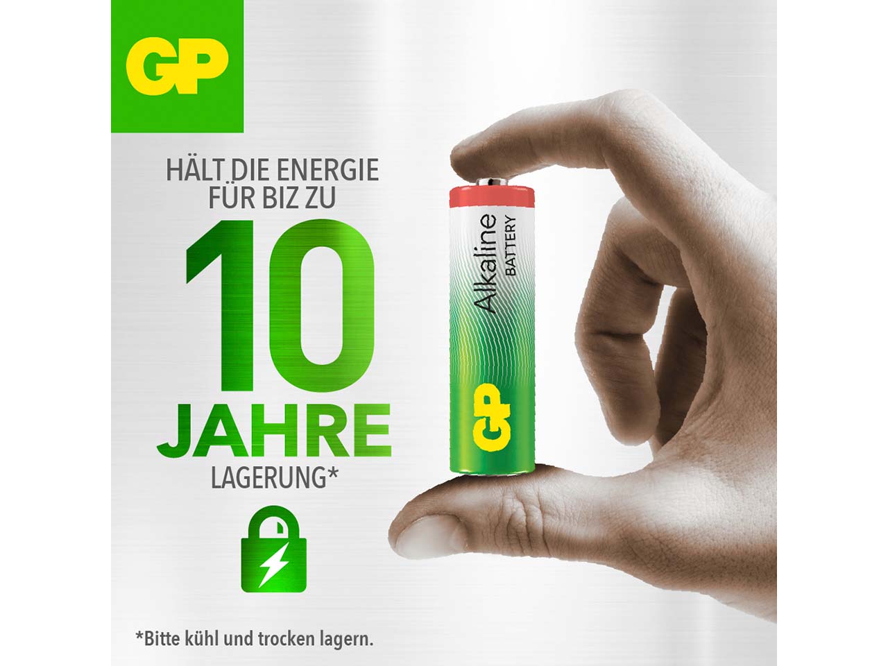 4er-Pack GP Battery Alkaline Batterie "Long Lasting Power" AA 1,5 V