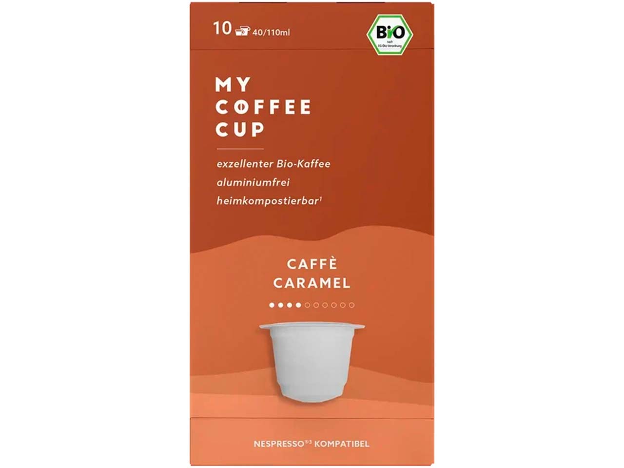 MY COFFEE CUP Bio-Kaffeekapseln "Caffé Caramel" 10 Stk.