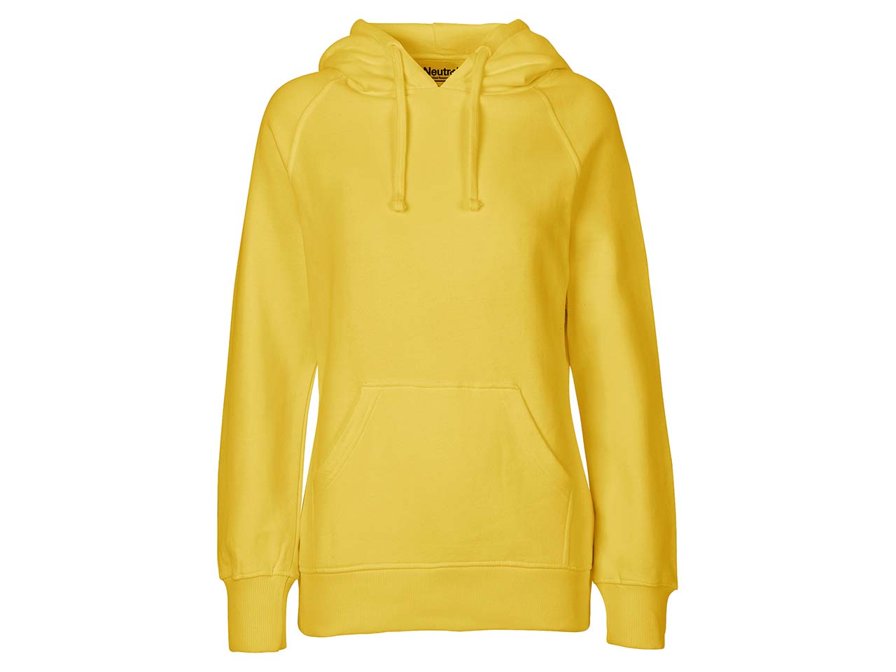 Neutral Bio-Damen-Hoodie yellow, Gr. S