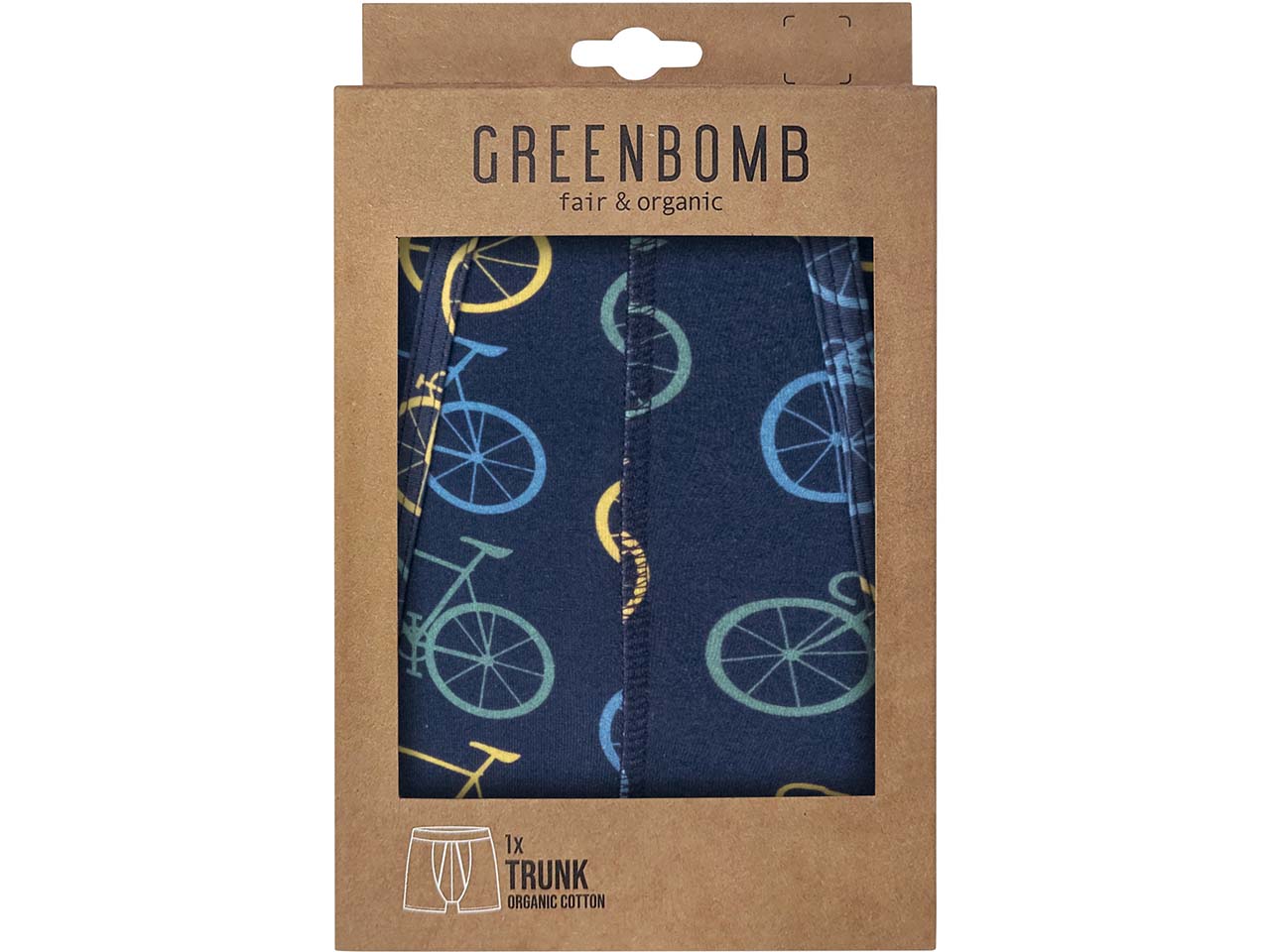 GREENBOMB Bio-Herren-Boxershort "Bike Big 4", mix, Gr. XL
