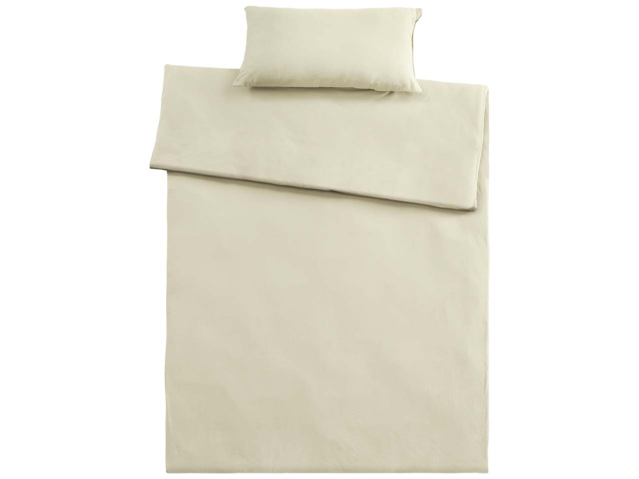 Bettwäsche "Single Jersey" aus Bio-Baumwolle 40 x 80 cm,/135 x 200 cm, natur