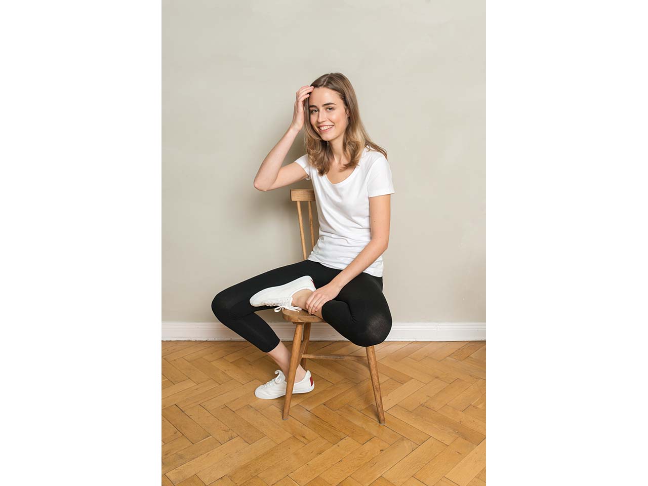 Living Crafts Bio-Damen-Leggings "Clara" 7/8 lang, schwarz, Gr. M