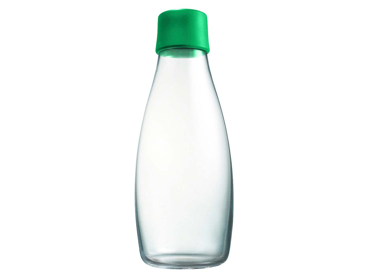 retap Trinkflasche 0,5 l aus Glas strong green