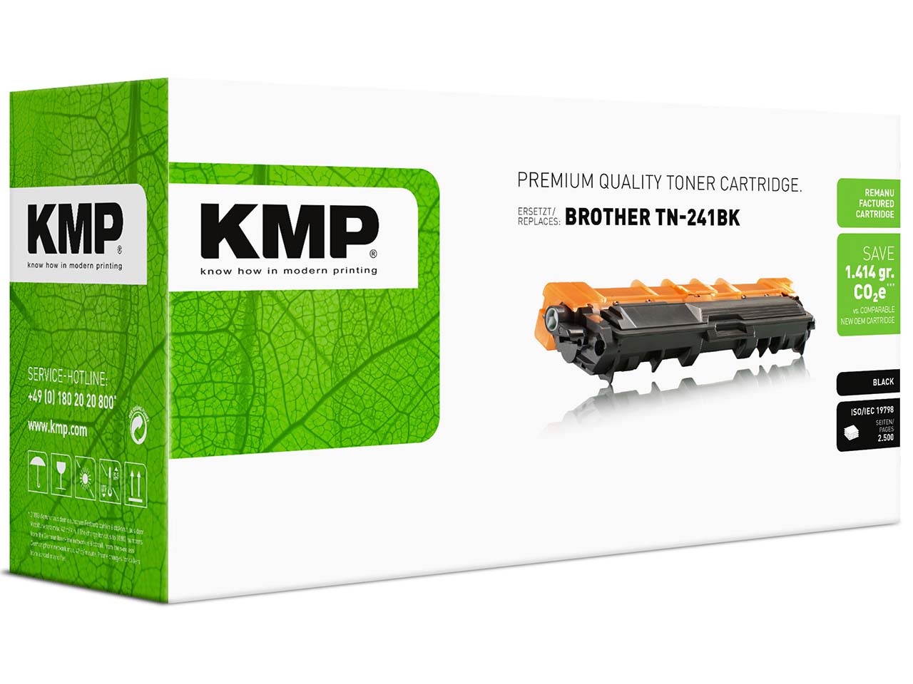 KMP Toner ersetzt Brother TN-241BK schwarz