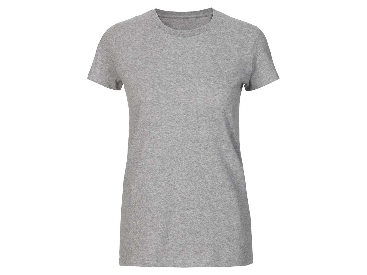 Neutral Bio-Damen-T-Shirt mit Rundhalsausschnitt grau, Gr. XXL