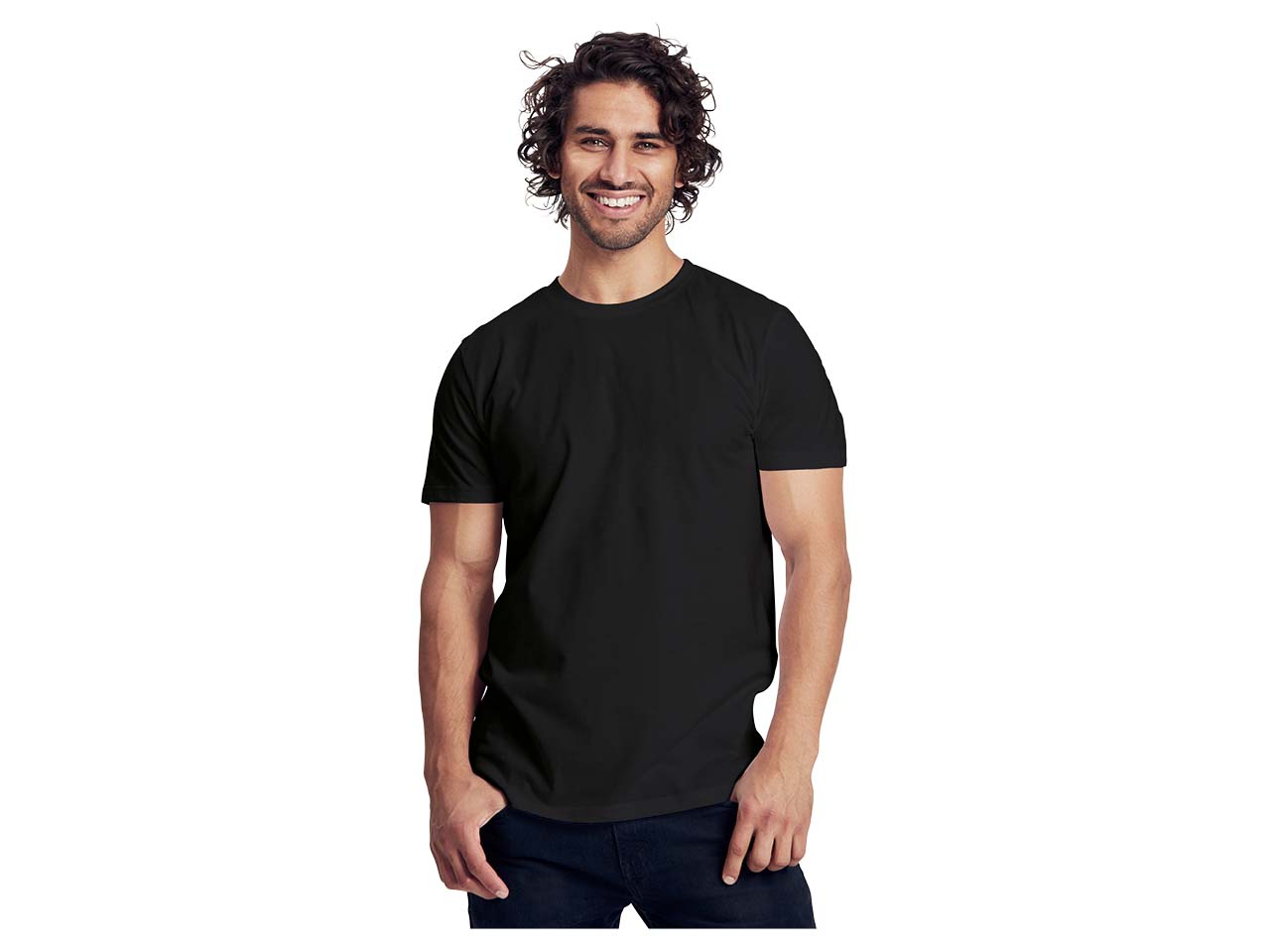 Neutral Bio-Herren-T-Shirt mit Rundhalsausschnitt schwarz, Gr. M