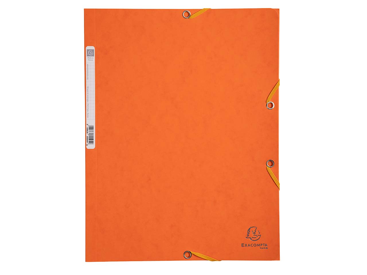 25 Exacompta Sammelmappen, Colorspan-Karton, 400 g/m², DIN A4, 3 Klappen, orange