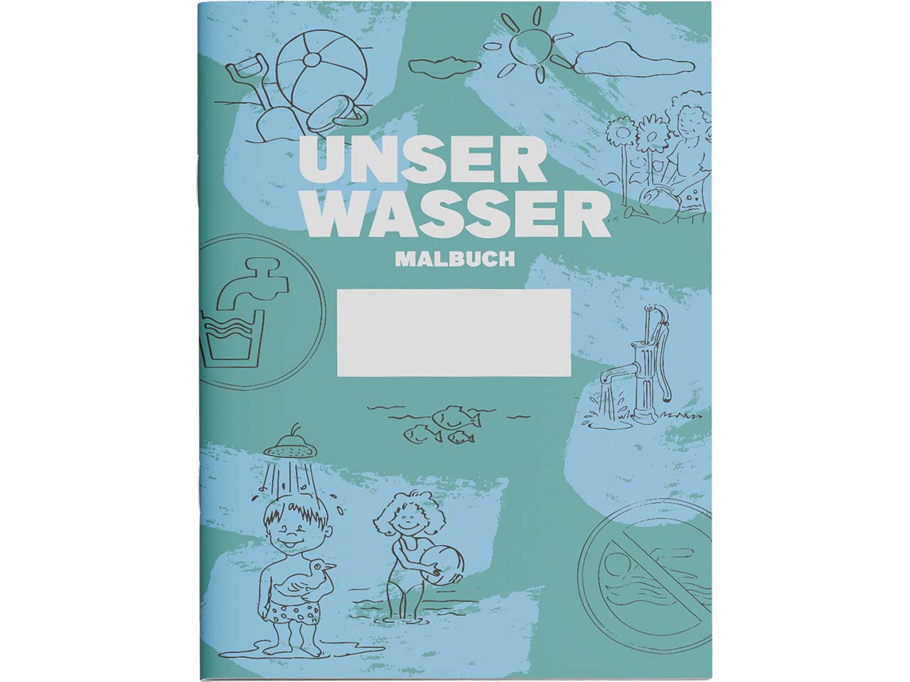 Malbuch "Unser Wasser 2.0" Format A4, 12 Seiten