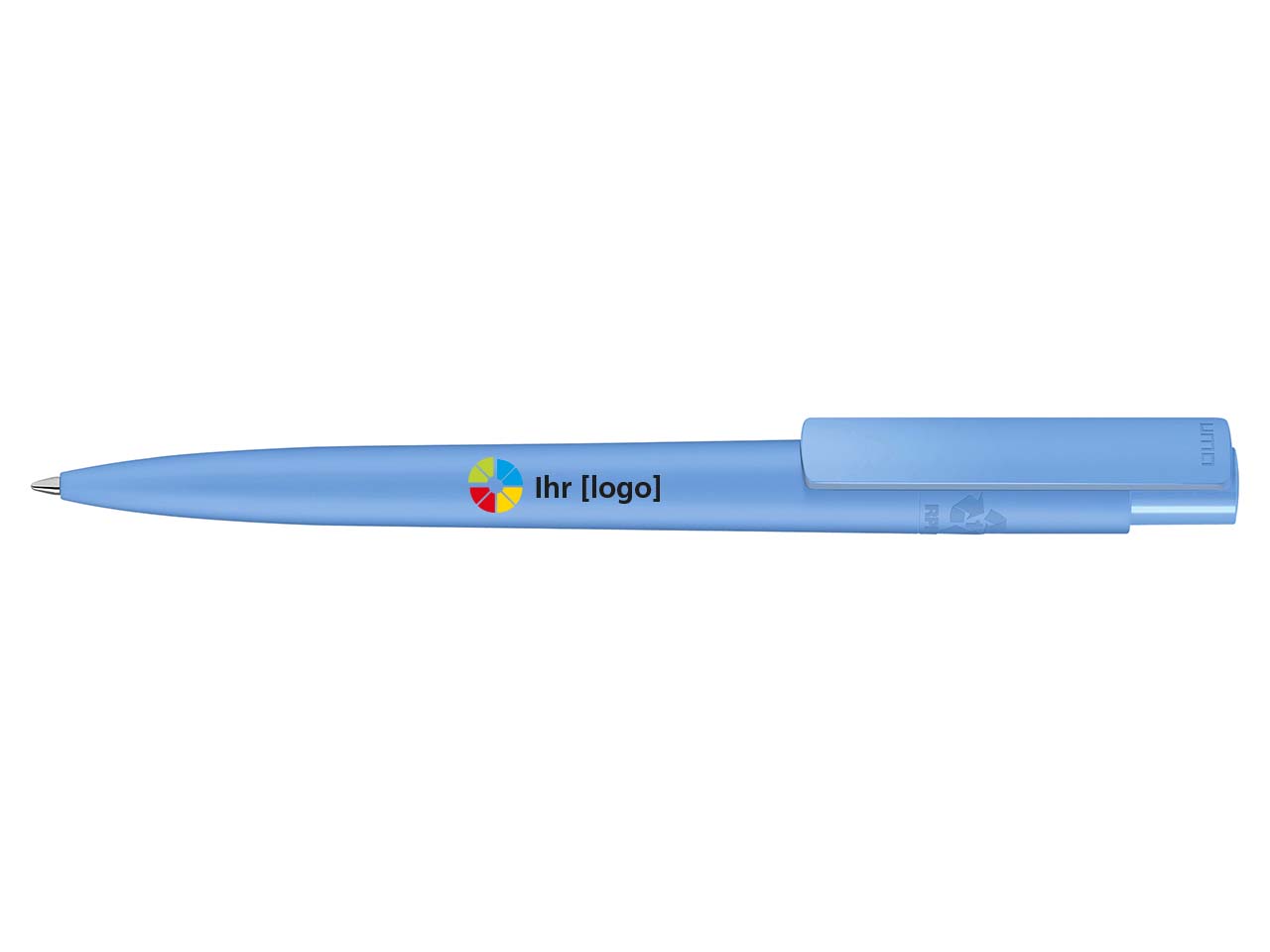 uma Kugelschreiber 'recycled PET PEN PRO F OCEAN' hellblau