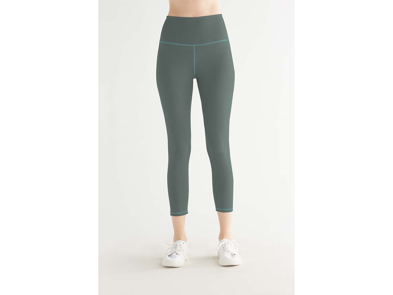 TRUE NORTH Bio-Damen-Yoga-7/8-Leggings, teal, Gr. L