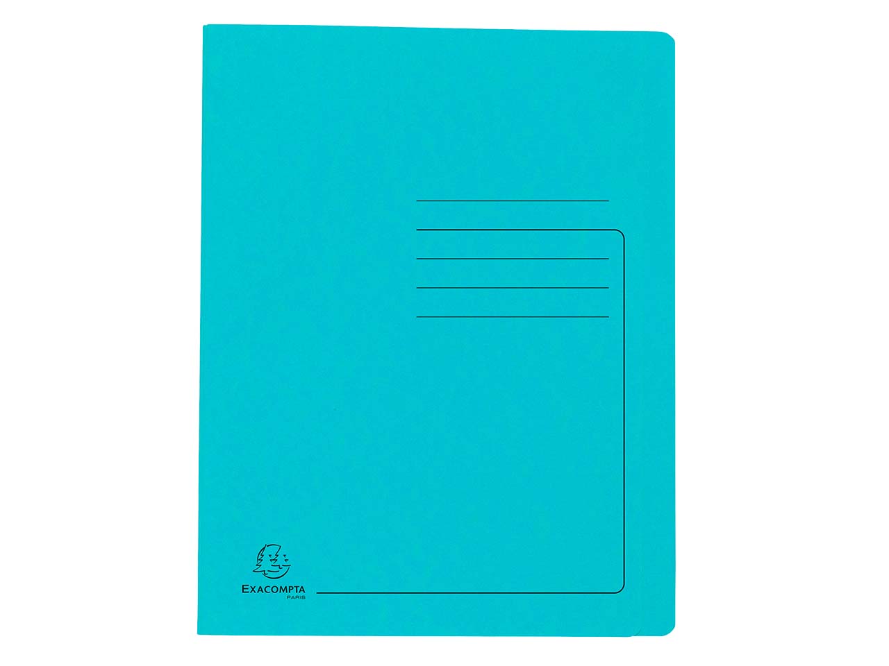 25 Exacompta Schnellhefter aus Colorspan-Karton, 355 g/m², DIN A4, türkis