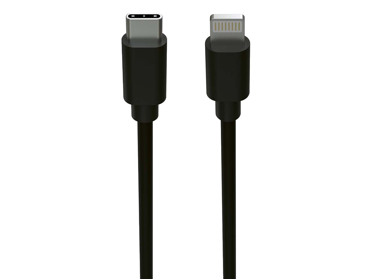 Ansmann Ladekabel USB-C auf Lightning, 1,2 m, schwarz