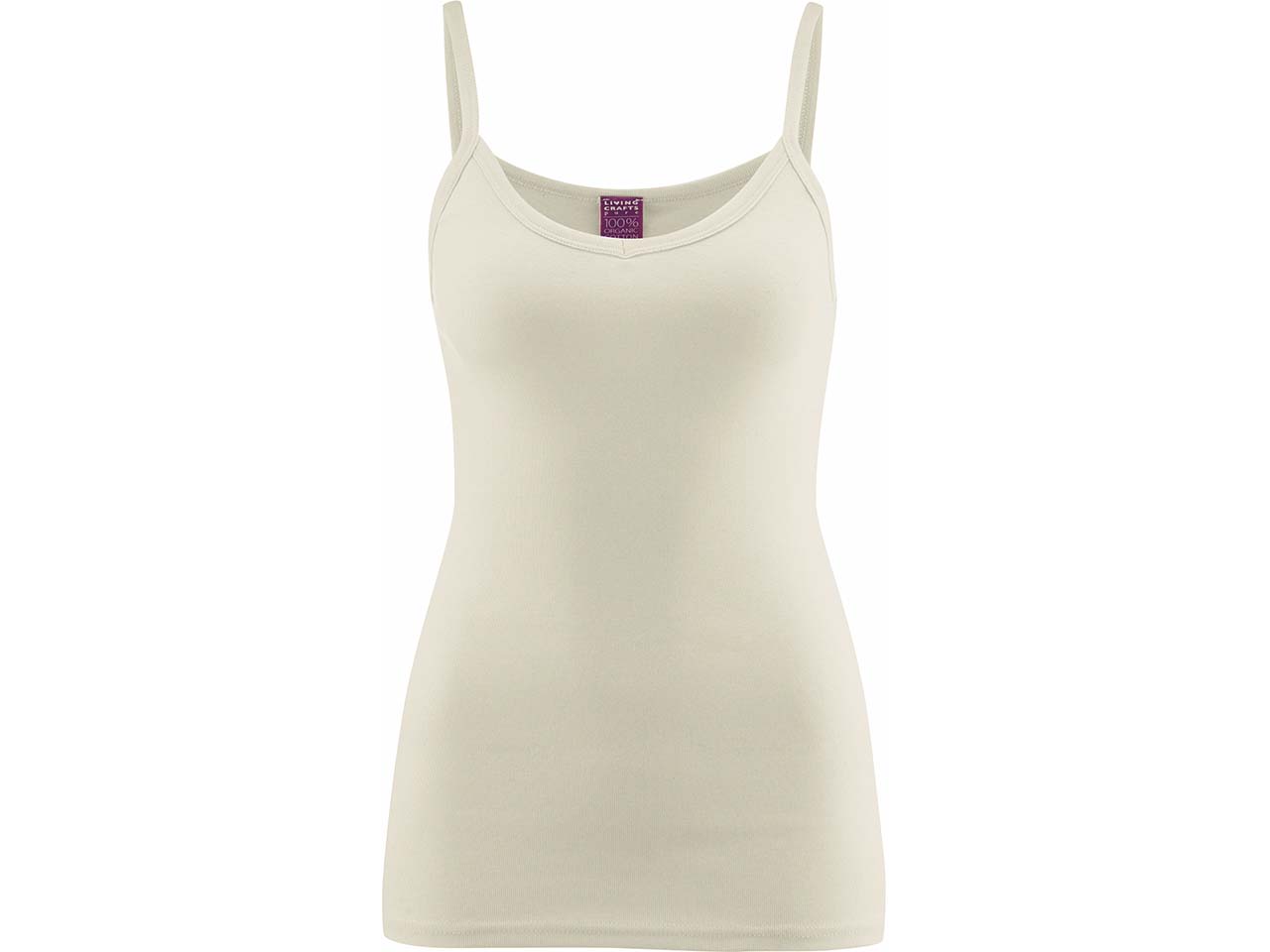 Living Crafts Bio-Damen-Top "Julia" ohne Seitennähte, natural, Gr. L