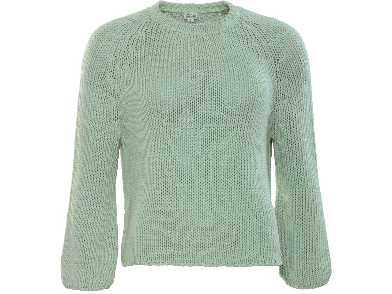 Living Crafts Bio-Damen-Strickpullover "RICARDA" mit Raglanärmeln, ambrosia, Gr. XL