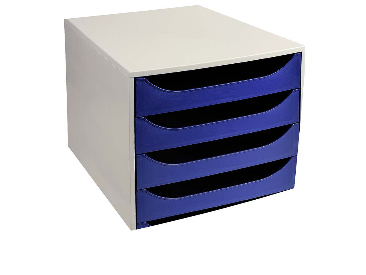 Exacompta Schubladenbox Ecobox "Office", DIN A4+, 5 Schubladen, nachtblau