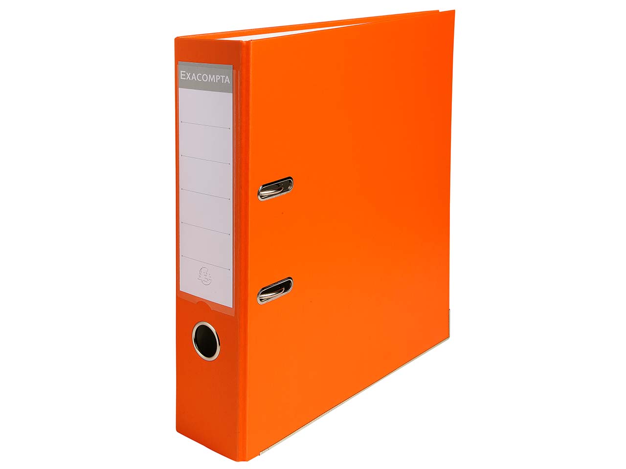 20 Exacompta Ordner aus Karton mit PP-Bezug, DIN A4, orange, RB 80 mm
