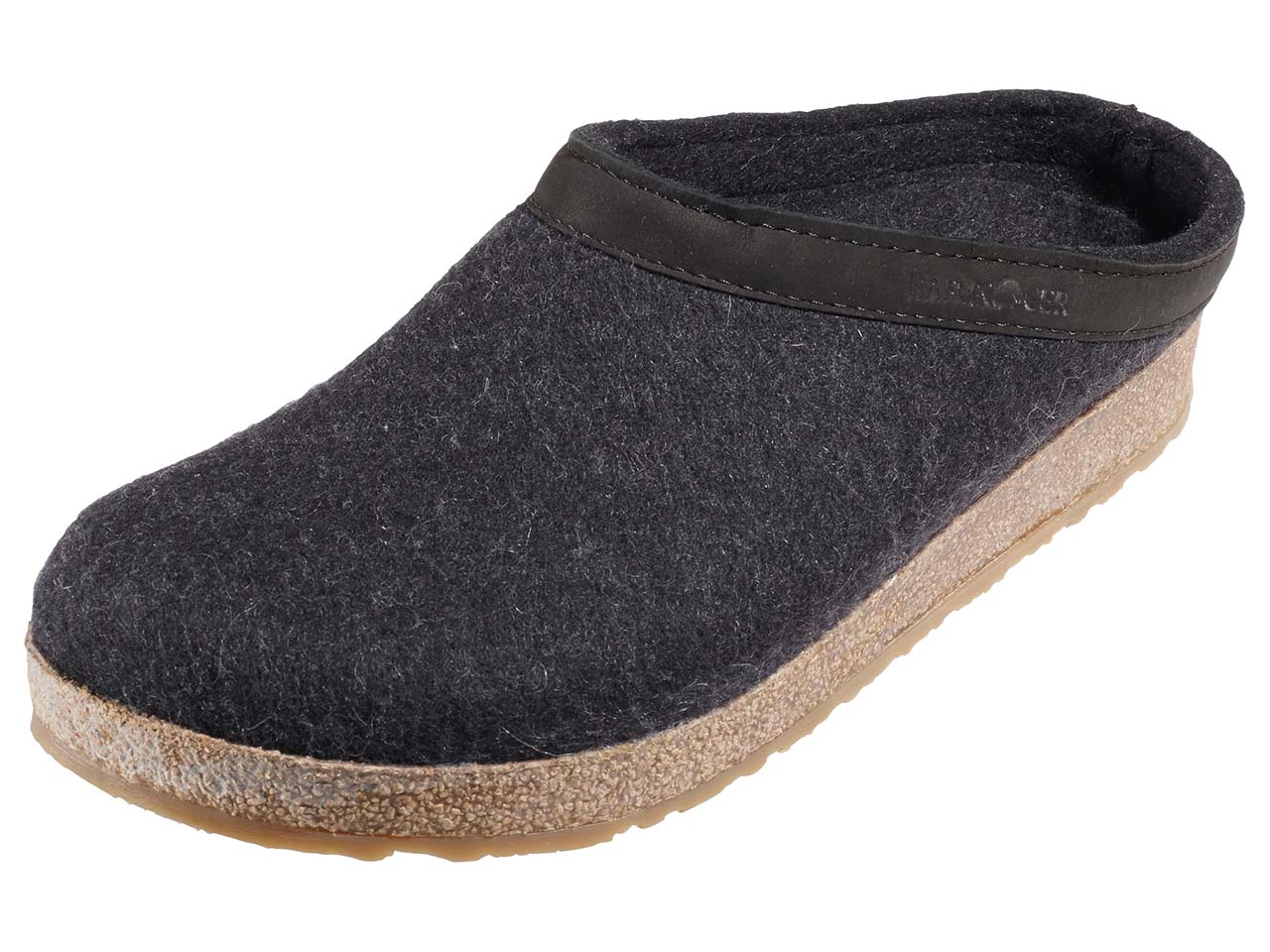 Haflinger Hausschuhe 'Torben' graphit, Gr. 38