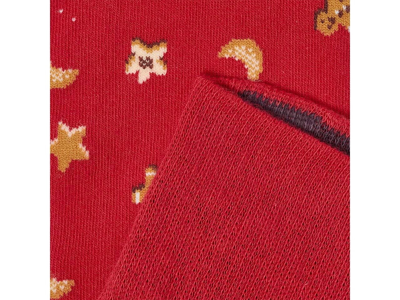 VON JUNGFELD Bio-Socken "Cookie", scarlett red, Gr. 39/42