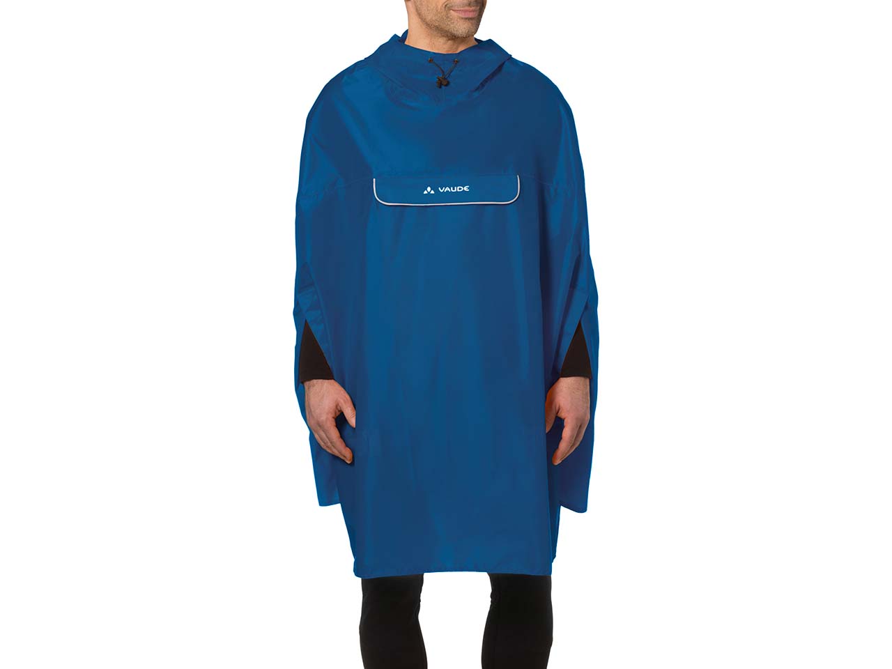 VAUDE Unisex-Regenponcho 'Valdipino', radiate blue, Gr. XL