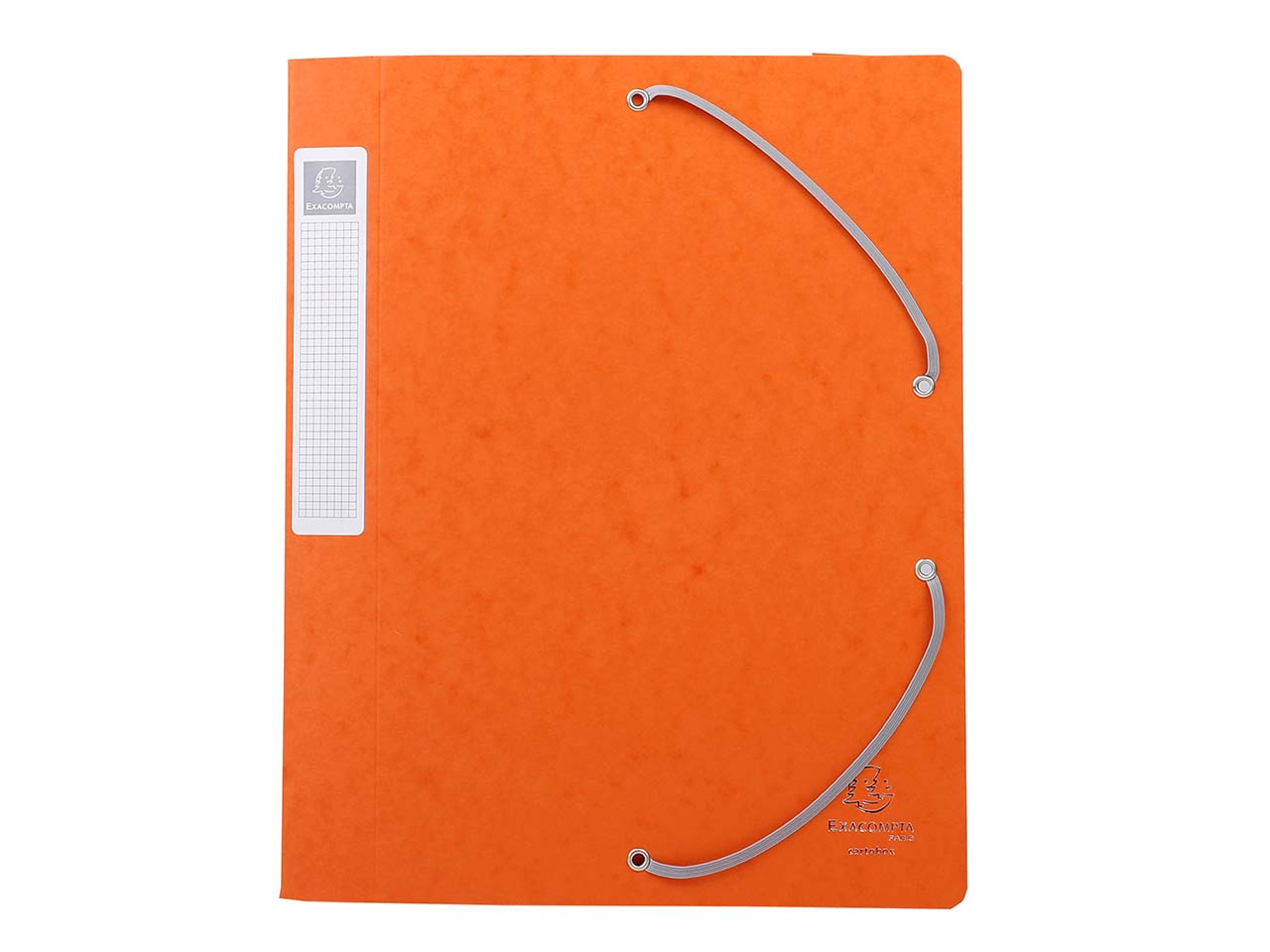 10 Exacompta Archivboxen aus Colorspan-Karton, 600 g/m², DIN A4, orange, RB 40 mm