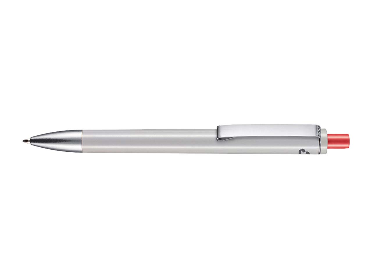 RITTER PEN Kugelschreiber 'EXOS RECYCLED' grau recycled/koralle