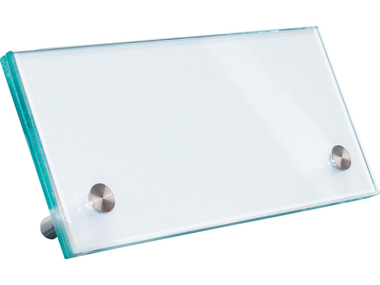 SignSystems Tischaufsteller "Cristallo" 15 x 7 cm, 2 Halter, Ø 10 mm