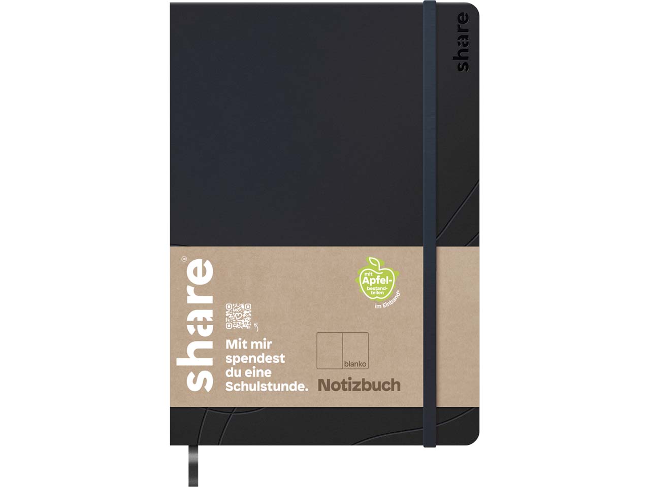share Notizbuch DIN A5 blanko, dunkelblau - NEU