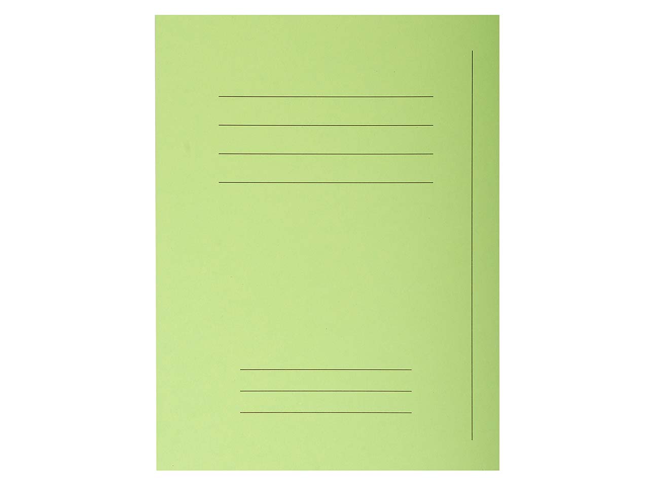 5 x 50 Exacompta Aktendeckel "Forever" mit Beschriftungsfeld, 220 g/m², DIN A4,inten. grün