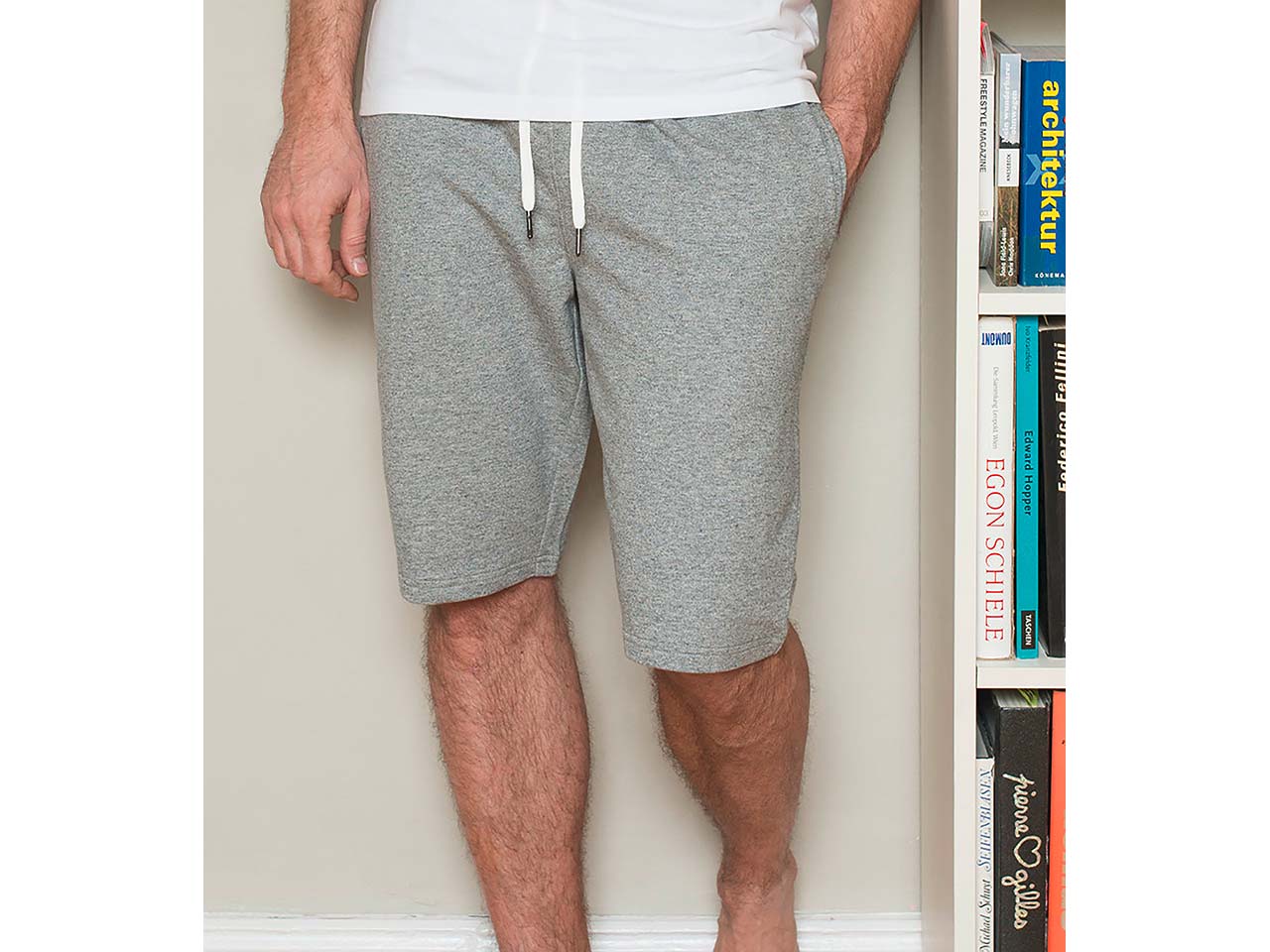 Living Crafts Bio-Herren-Short "Charlie" stone grey, Gr. S