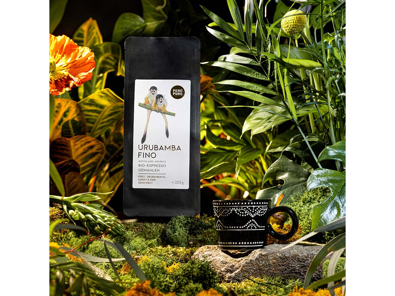 PERÚ PURO Bio-Espresso "Urubamba Fino" gemahlen, Hochlandespresso, 250 g