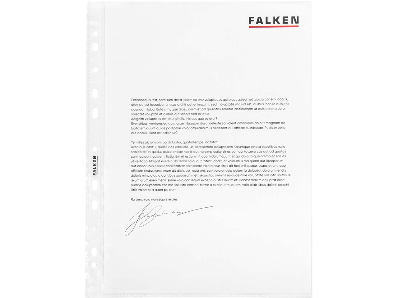 FALKEN Prospekthüllen glatt, DIN A4, 60µ, 100 Stk.