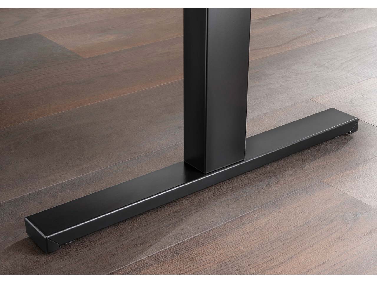 memo Höhenverstellbarer Schreibtisch "Sit-Up 3.0" schwarz, Robinie massiv, 180 x 70 cm
