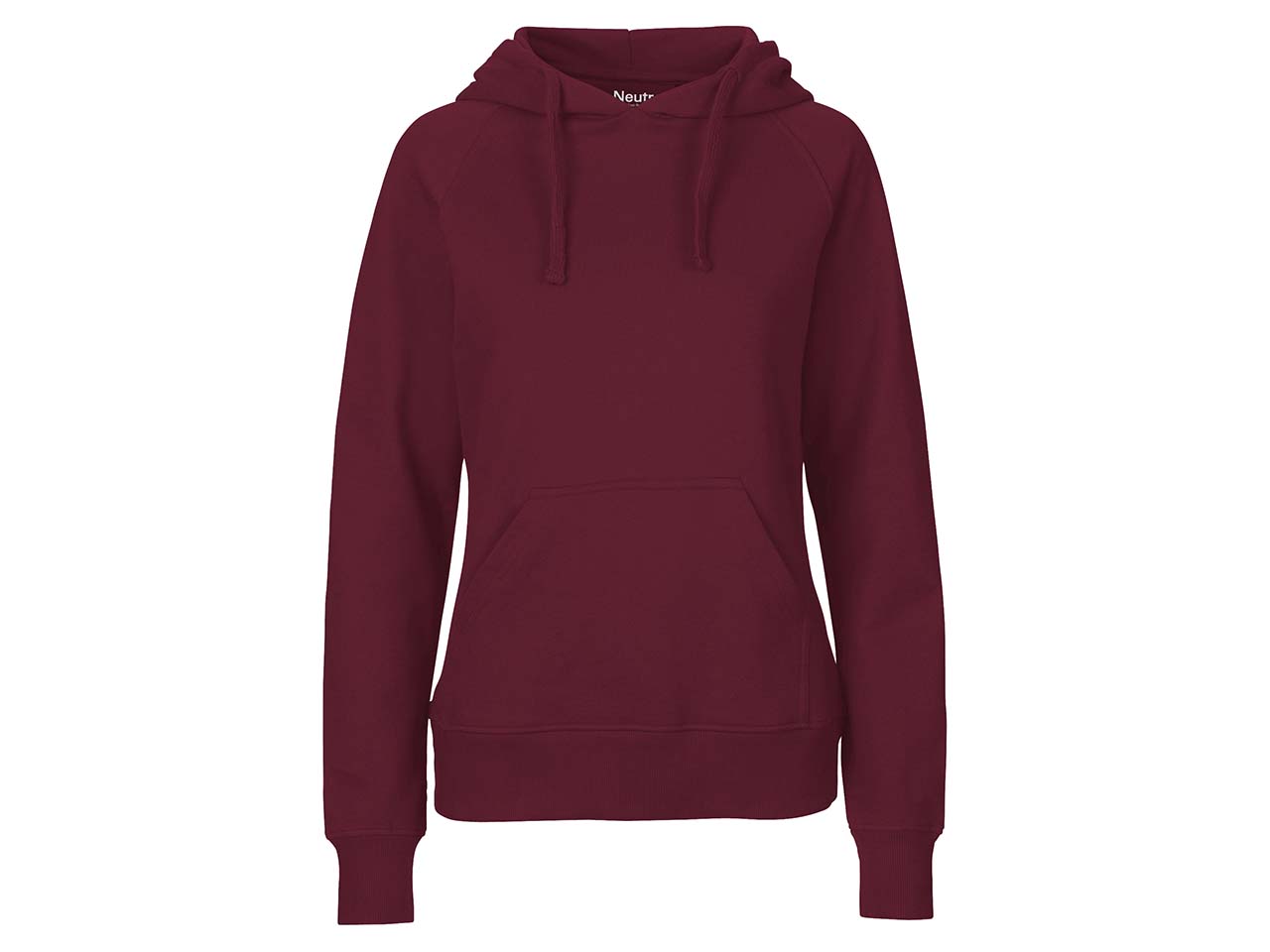 Neutral Bio-Damen-Hoodie bordeaux, Gr. M