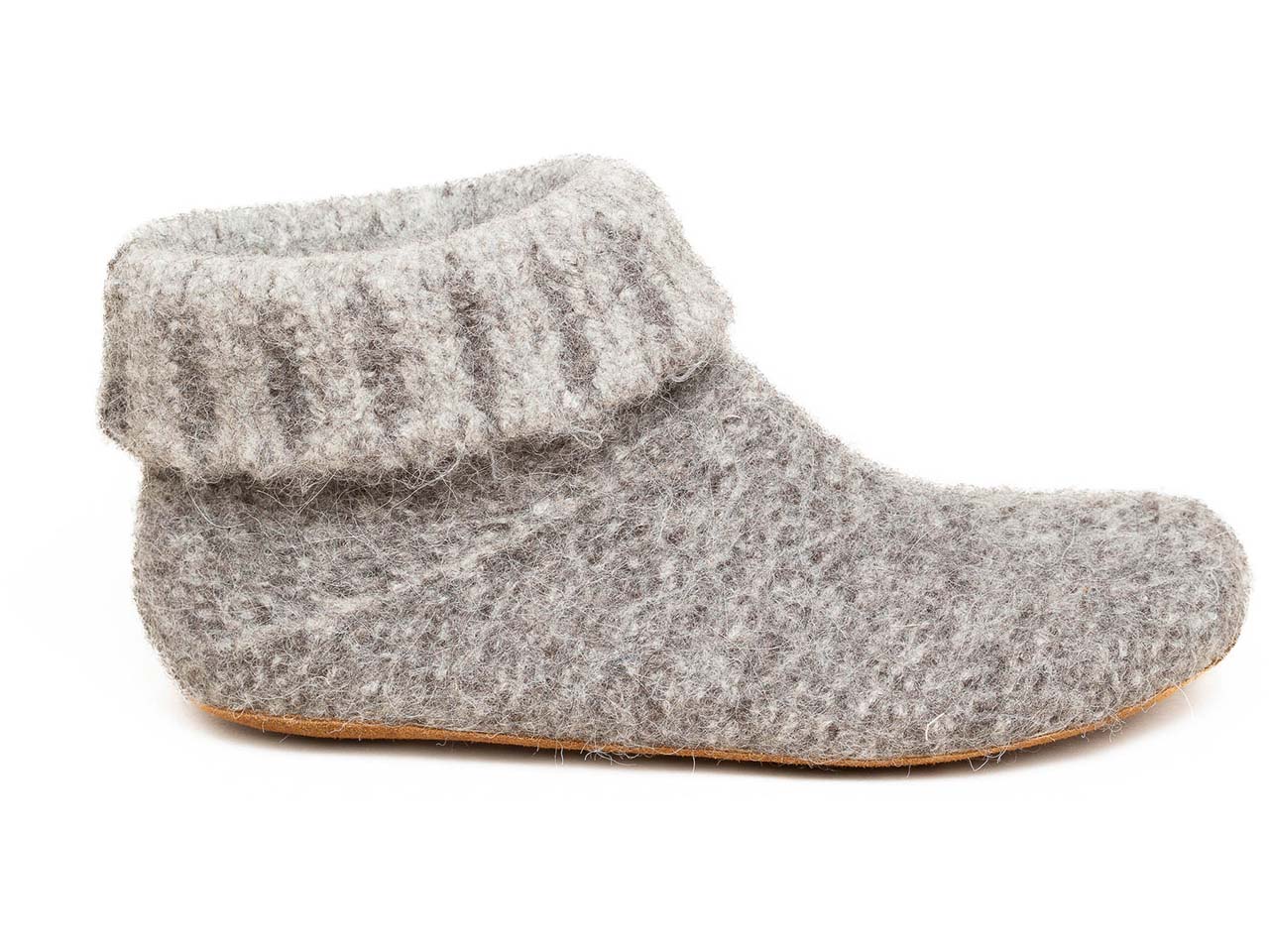 Gottstein Hausschuhe "Knit Boot Alpaka" grey, Gr. 44