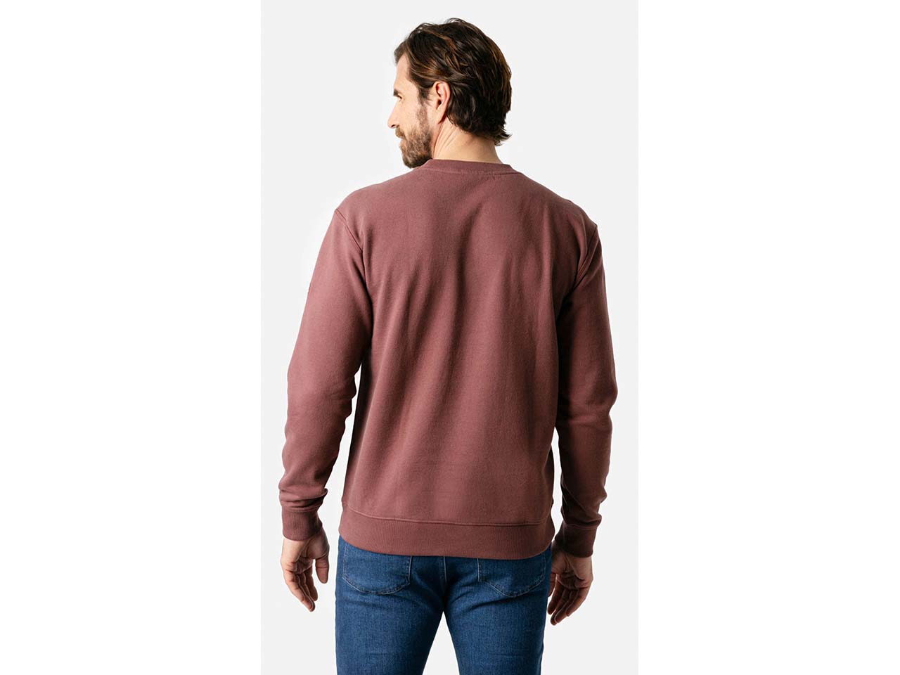 Living Crafts Bio-Herren-Oversized-Sweatshirt 'SALVO', rust, Gr. M