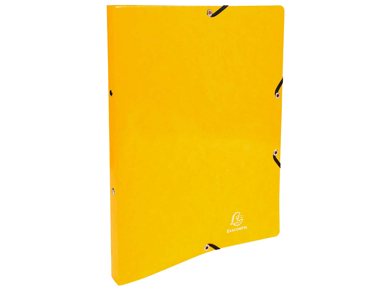 20 Exacompta Ringbücher "Iderama" aus Colorspan, 600 g/m², DIN A4, 2 Ringe, gelb