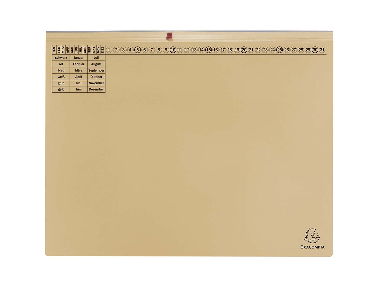 25 Exacompta Hängehefter "Exaflex Premium", mit 2 Abheftvor. für Rechtsheftung, elfenbein