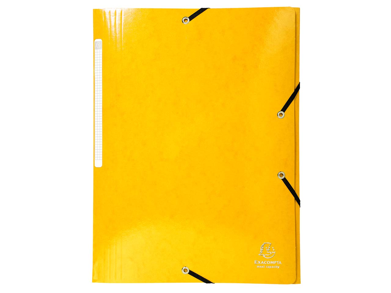 25 Exacompta Sammelmappen "Iderama", 425 g/m², DIN A4, Gummizug, 3 Klappen, gelb