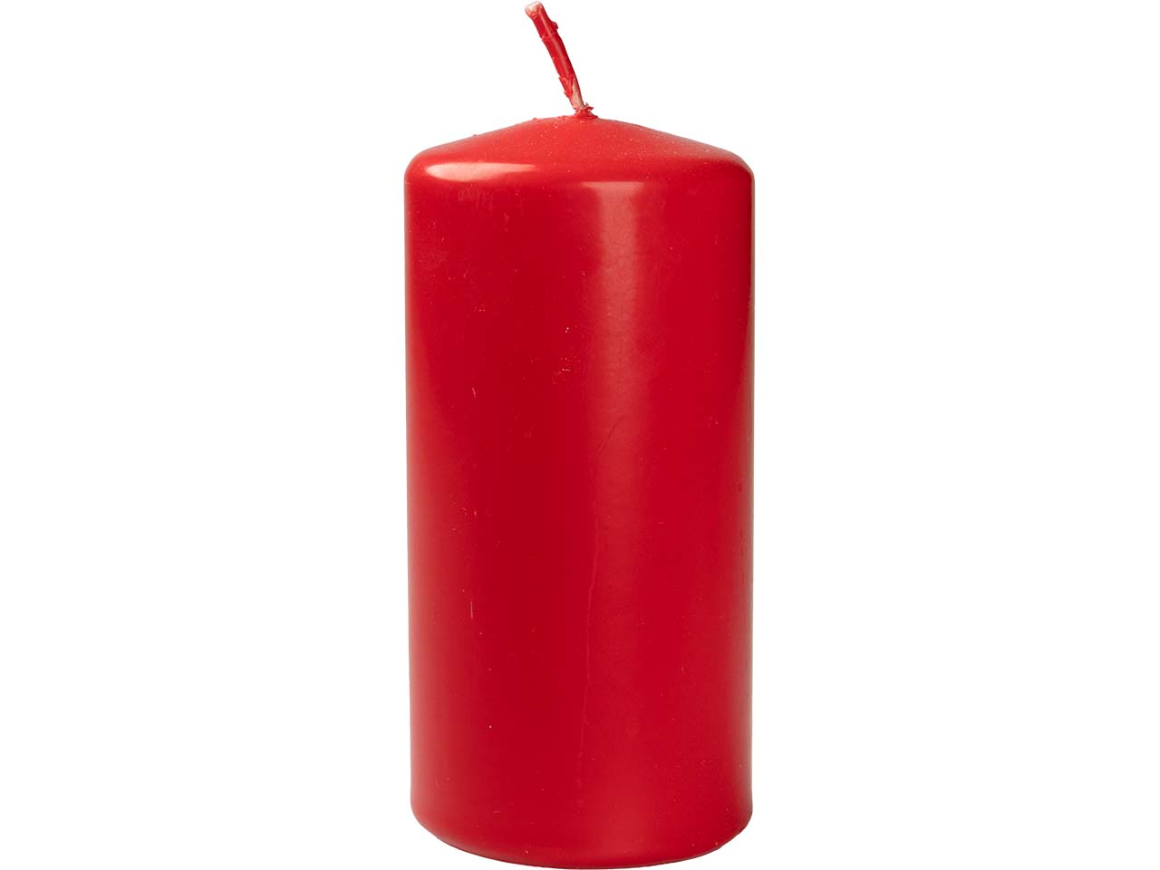 BIOKEMA Stumpenkerze aus Biomasse 60 x 120 mm, rot