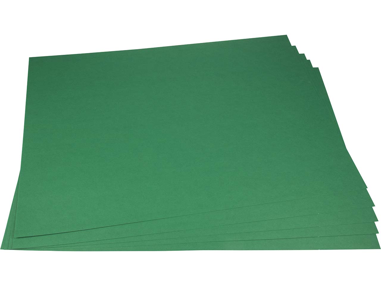 5 Bögen Bastelkarton 52 x 74 cm, 350 g/m², grün