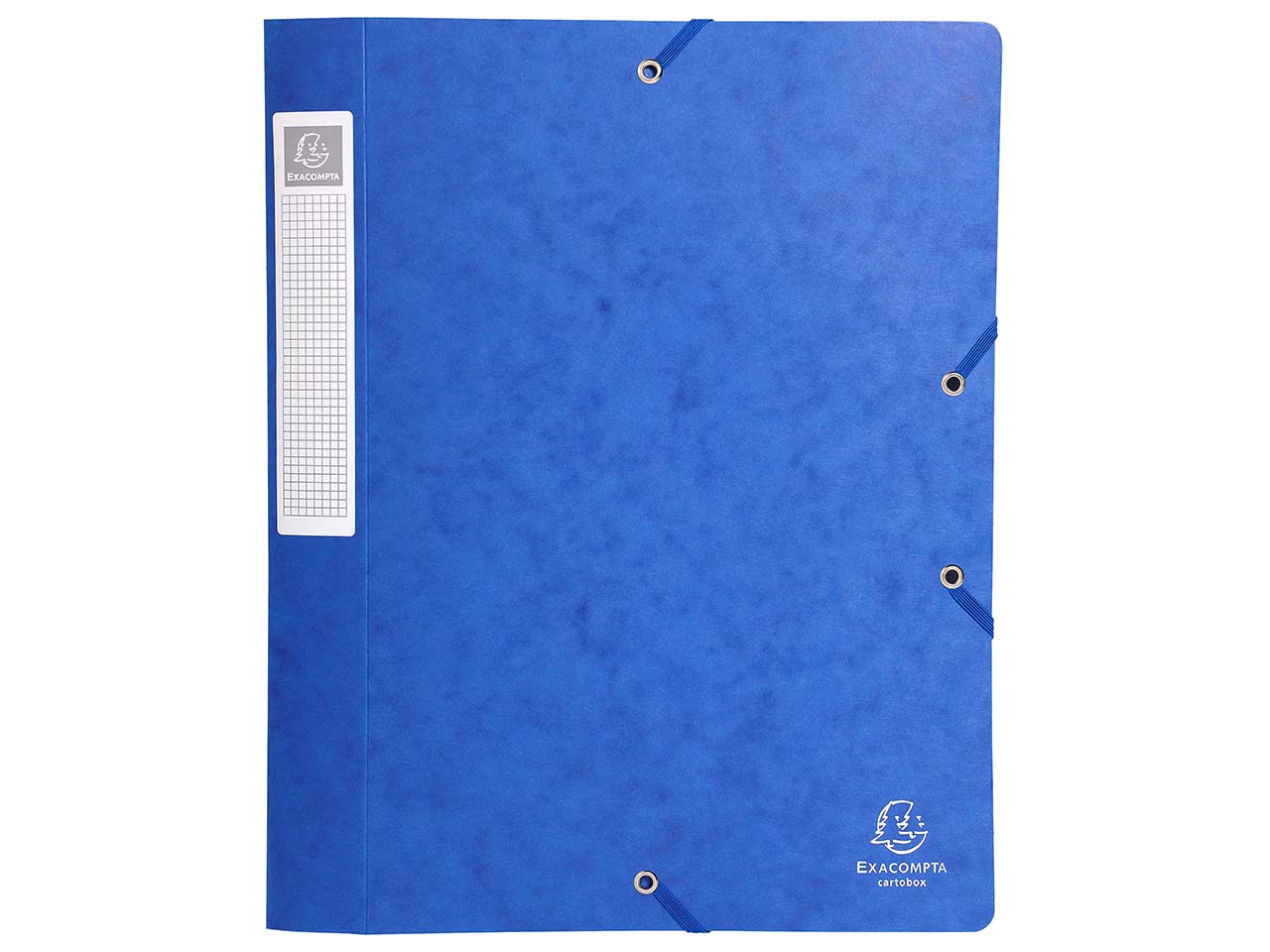 25 Exacompta Archivboxen, Colorspan, 425 g/m², DIN A4, 3 Klappen, RB 25 mm, blau