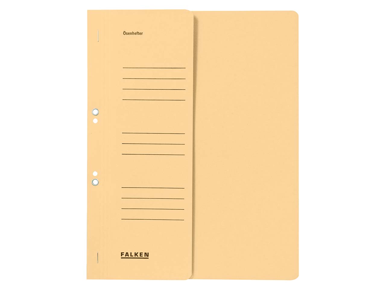 Falken Ösenhefter mit halbem Deckel 250g/m² chamois