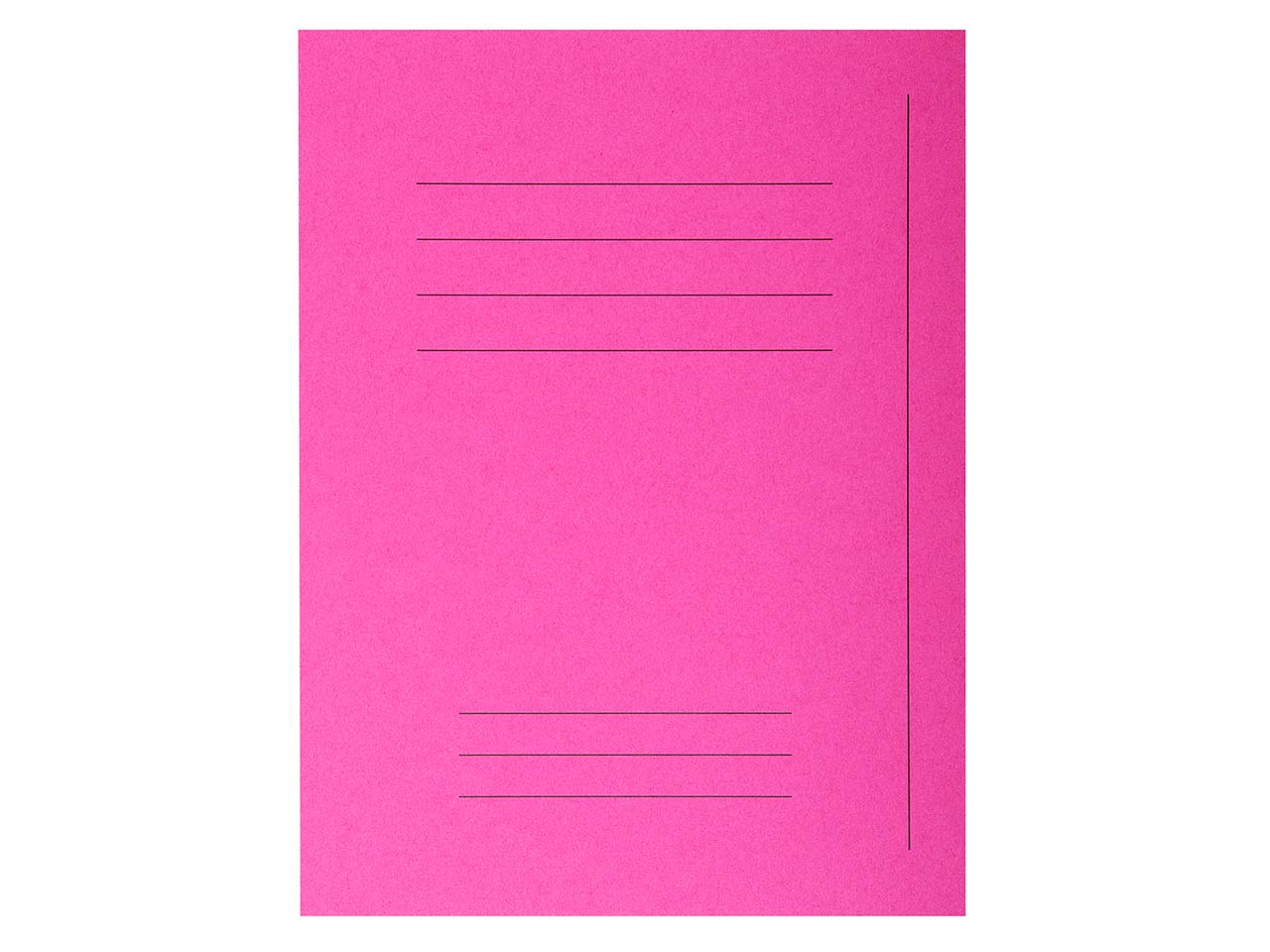 5 x 50 Exacompta Aktendeckel "Forever" mit Beschriftungsfeld, 220 g/m², DIN A4, fuchsia