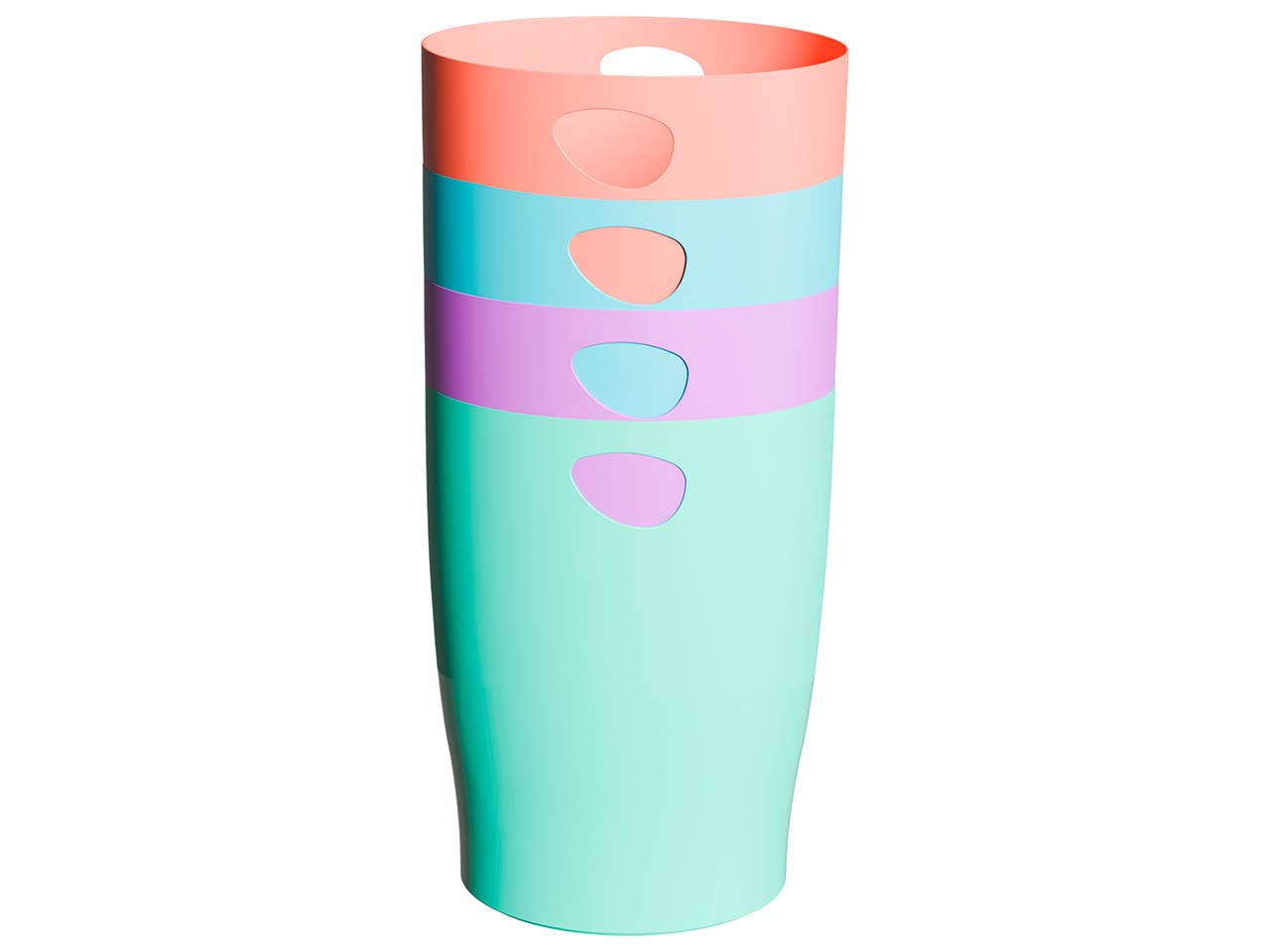 8 Exacompta Papierkörbe Ecobin "Candy Tidy", 15 l, sortiert