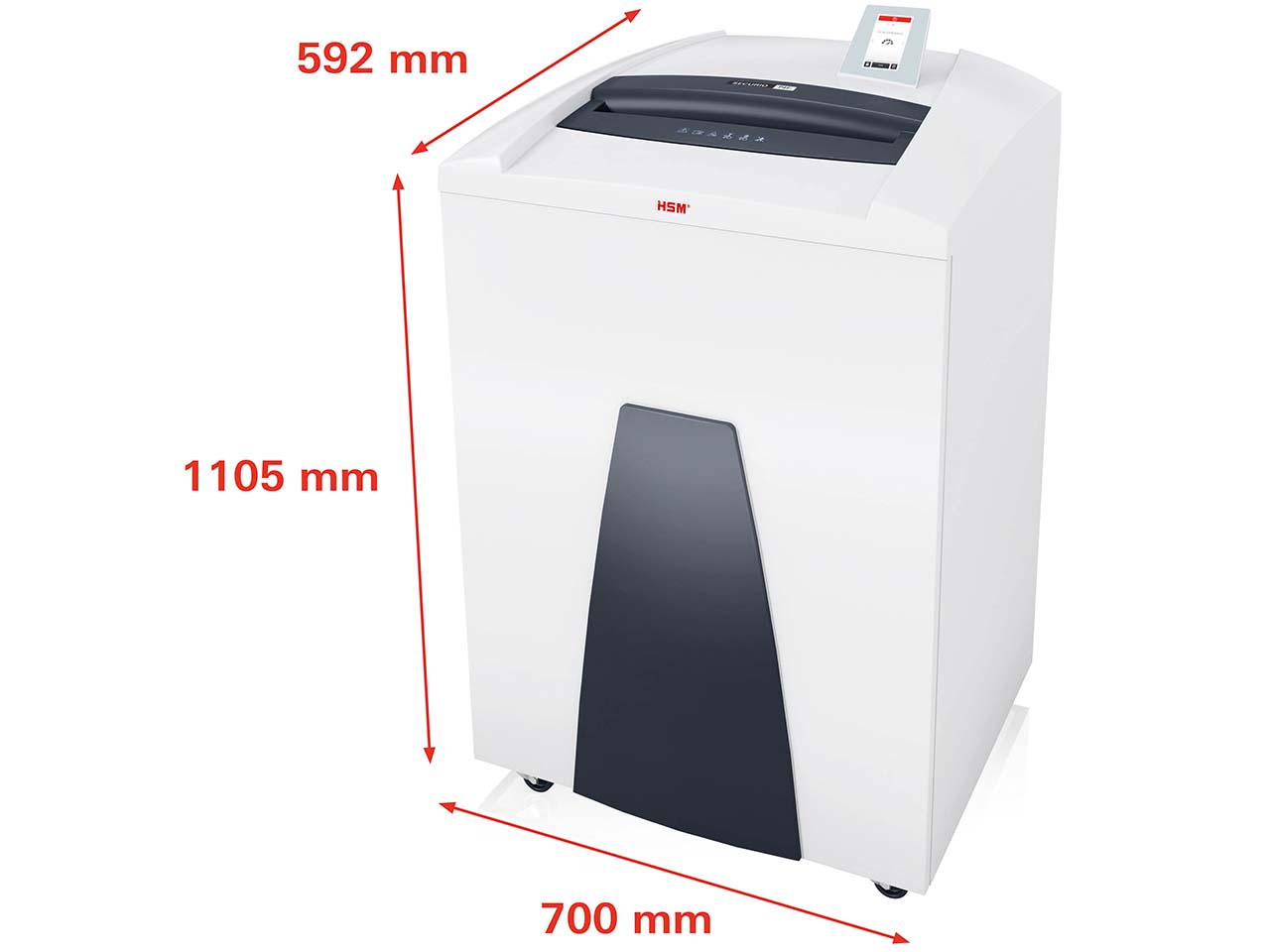 HSM Aktenvernichter "Securio P44i" Streifenschnitt 5,8 mm, P-2/O-2/T-2/E-2