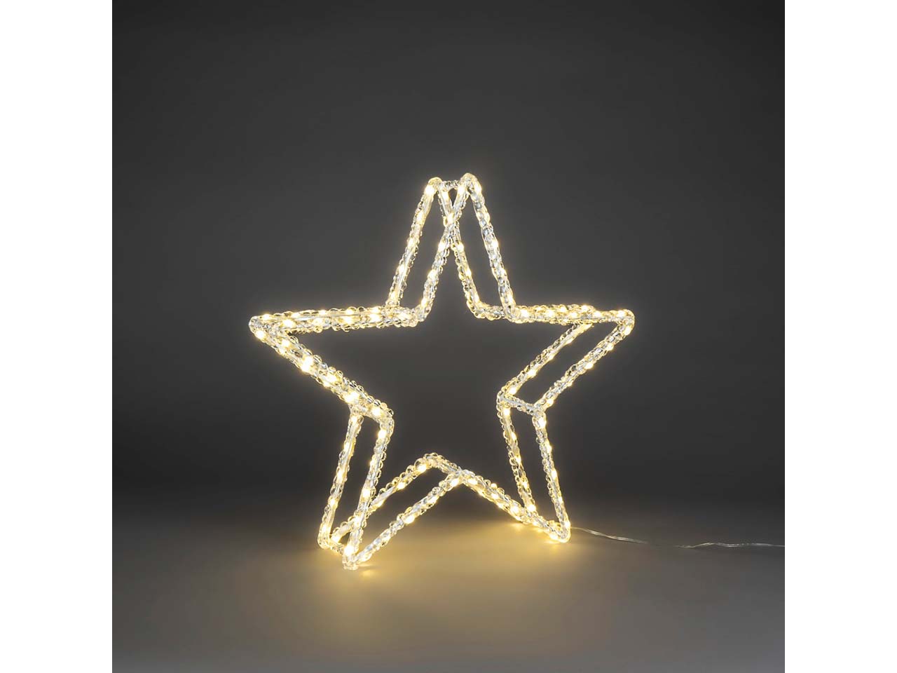 Konstsmide LED-Dekolicht "Weihnachtsstern" H 40 cm, 102 Dioden, warmweiß
