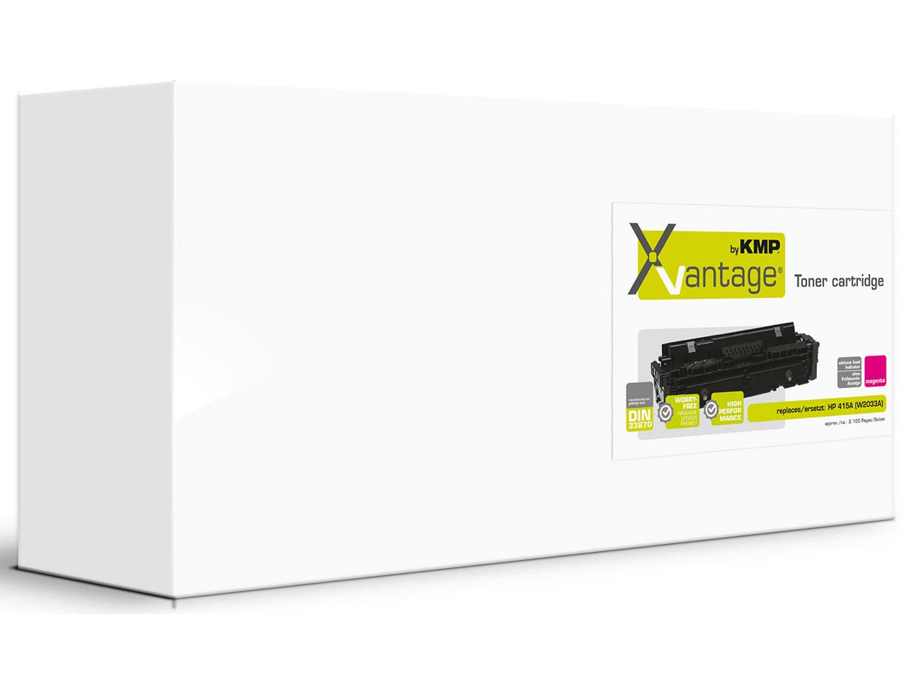KMP Druckkassette ersetzt hp W2033A, Nr. 415A magenta