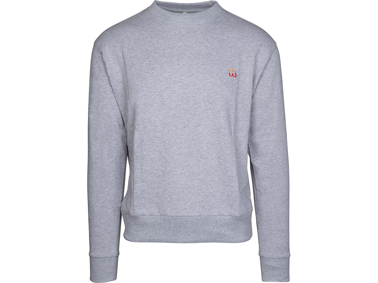 memo Unisex-Sweatshirt aus Bio-Baumwolle, grau melange, Gr. XL