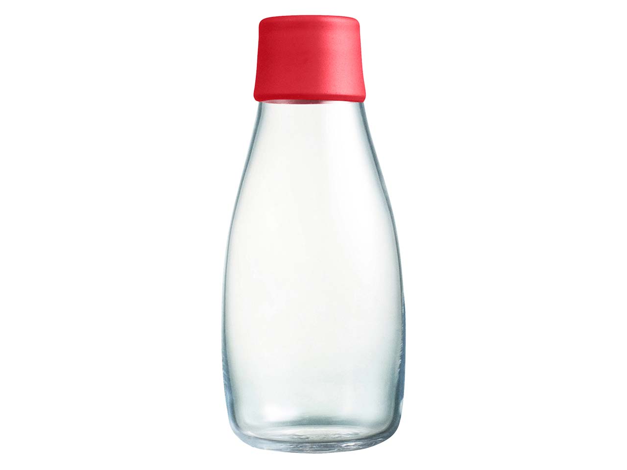 retap Trinkflasche 0,3 l aus Glas red